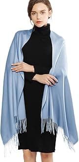 RIIQIICHY Women's Scarf Pashmina Shawls and Wraps for Evening Dress Bridesmaid Wedding Bridal Winter Warm Long Large Scarves
