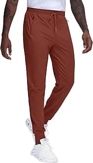 JWM Mens Tall Joggers Sweatpants Long Inseam Athletic Track Tapered Pants Workout Running Gym Training with 3 Zipper Pockets