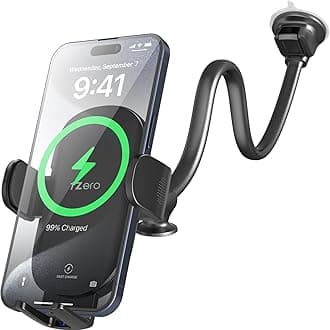 1Zero Solid Car Truck Phone Mount Holder with 14-Inch Gooseneck Long Arm
