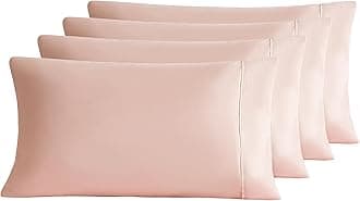 MOHAP Pillowcases 50X75CM 4 Pack- Super Soft Breathable Brushed Microfiber Pillow Cases Cover with Envelope Closure Light Pink