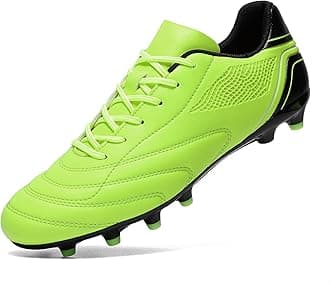 HaloTeam Soccer Shoes Mens Cleats Outdoor Professional Training Turf Football Boots Breathable Athletic Sneaker for AG/FG 6.5 US-11 US