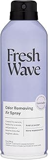 Fresh Wave Lavender Odor Eliminator Spray & Air Freshener, 8 oz. | Non-Aerosol, Fine Mist | Odor Absorbers | Safer Odor Relief | Natural Plant-Based Odor Eliminator | For Furniture, Fabrics & Trash