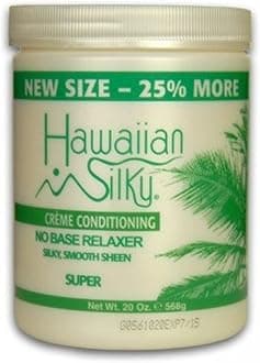 Hawaiian Silky No Base Relaxer Super, 20 fl oz | Good on All Hair Types Men, Women & Kids