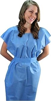 Disposable Medical Exam Gowns - Made in the USA - 50 pcs - MEDIUM