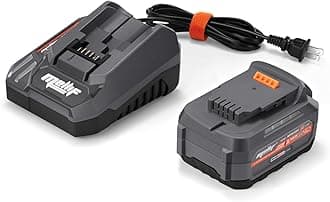 Mellif 20V Li-ion Battery Pack & Charger for Dewalt & Mellif Tools, 4.0Ah Battery & 4.0A Fast-Charger Combo, 10C/40Amps