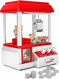 – Mini Claw Candy/Sweet Grabber Machine for Kids Party Arcade Machine for Chocolate Small Toys Treats Claw Machine Game Prize Sweet Dispenser Grab Machine Coins Included (30.5cm x 22cm x 17cm)