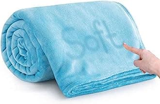 VAS COLLECTIONS® Premium Plush Single Blanket | 200 GSM Lightweight Cozy Soft for Bed, Sofa, Couch, Travel & Camping| 150x220 cm or 60X86 inches | Sky Blue