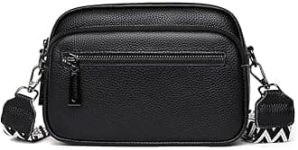 Crossbody Bags for Women, Genuine Leather Cross Body Bag Women with Adjustable Wide Strap Multiple Pockets Handbags & Shoulder Bags