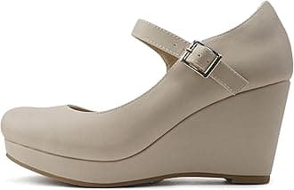 Soda Merry ~ Womens Mary Jane Strap Comfortable Platform Wedge Pump Heel Shoes