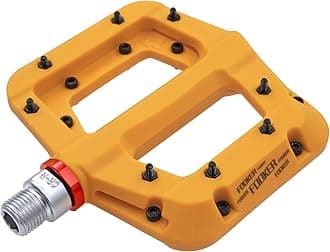 FOOKER MTB Pedals Mountain Bike Pedals 3 Bearing Non-Slip Lightweight Nylon Fiber Bicycle Platform Pedals for BMX MTB 9/16"