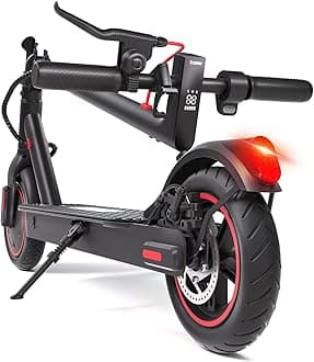 iScooter Electric Scooter Adults & Big Kids, 500/650 Peak Power, Up to 18/15/12 Miles Range, 22/19/18 Mph Top Speed, Cruise Control, Dual Braking System, Foldable E Scooter for Commuting & Campus Use