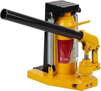 Toe Jack Lift Hydraulic Floor Jack, 2.5-5T Capacity, Manual Hand Pump, Heavy Duty Truck & Trailer Repair, Yellow