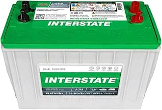 Marine/RV Battery 12V 100Ah 925CCA (31M-AGM) Dual Purpose Power Pure Lead AGM RV & Marine Starting Replacement Battery (Group Size 31M) Boats, RV's