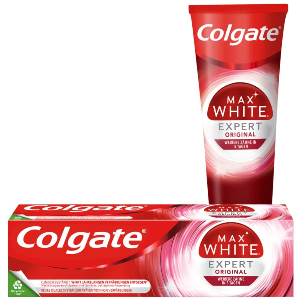 Colgate Max White Expert White Toothpaste Tube 75ml