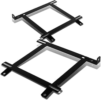 DNA MOTORING SBK-LM-FM99 Pair of Low Mount Tensile Steel Seat Brackets Compatible with 99-04 Mustang, Black