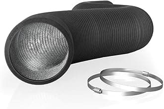 AC Infinity Flexible 10-Inch Aluminum Ducting, Heavy-Duty Four-Layer Protection, 8-Feet Long for Heating Cooling Ventilation and Exhaust