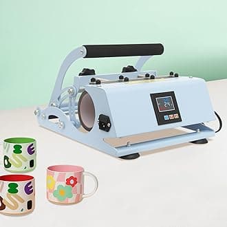 Tumbler Heat Press Machine Mug Sublimation Press Cup Hot Press for 11oz-30oz Sublimation Ceramic Mugs 500W Blank Skinny Tumbler Glass Mug Press Heater Adjustable Time&Temperature 32*35*23cm