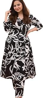 Hikyskin Leriya Fashion Ethnic Co Ord Set for Women Kurta Set for Women | 2 Piece Kurta Set | Kurta with Pant for Women | Kurta Set