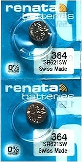 364 SR621SW Batteries - 1.55V Silver Oxide 364 Watch Battery (2 Count)