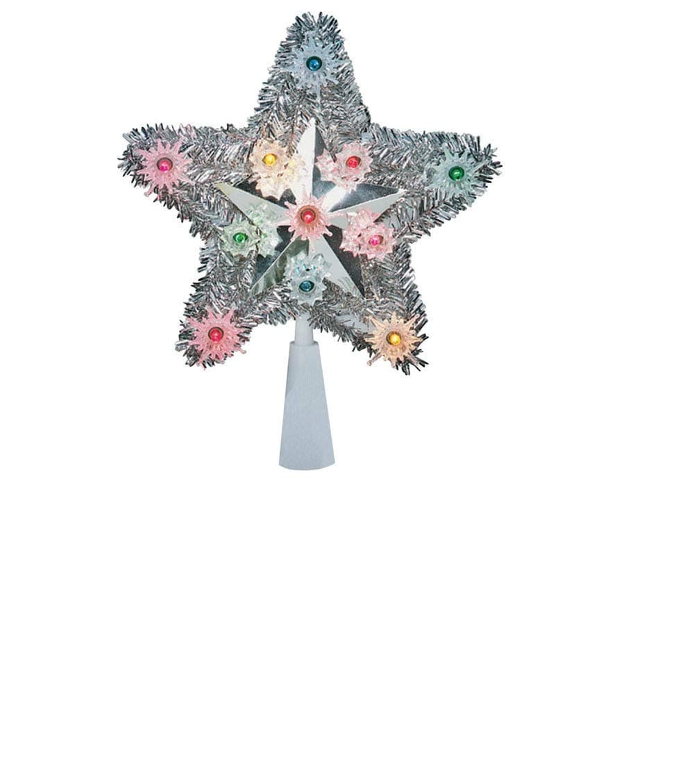 4951-71 Tinsel Star Tree Top assorted gold or silver star