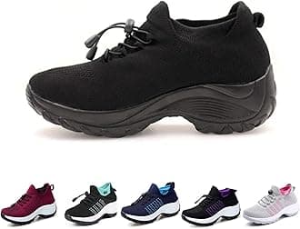 Comfort Wear Ortho Shoes for Women, Purple/Blue/Red/Green/Gray/Black/Beige/Black White, Size 6, Women's Casual Athletic Shoes