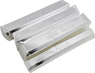 1PCS 10/20/30/40/50G High Purity Silver Ingot Bars Ag9999 Sterling Silver Bullion Jewelry Processing Raw Materials (10G)