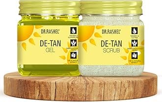 DR.RASHEL De-Tan Gel & De-Tan Scrub For Face & Body (380 Ml Each) Pack of 2