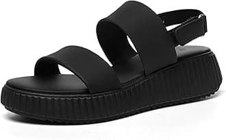 Rihero Women's Comfortable Walking Sandals Casual Summer Outdoor Open Toe Low Flatform Platform Wedge Sandals