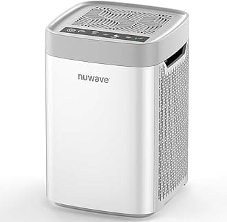 Nuwave Portable Air Purifier for Large Room up to 1361 Sq Ft with PM 2.5 Display Air Quality Sensor, H13 True HEPA Air Filter Remove 99.97% of Pets Dander Odor Dust Smoke with Double-sided Air Intake