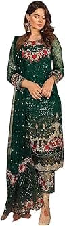 Indian Pakistani Designer Georgette Salwar Kameez Dress Women's Wear Trouser Pant Suits