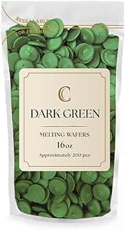 Merckens Chocolate Melting Wafers Bulk Bag Perfect For Dipping, Deserts, Baking And More (1 Pound, Dark Green)