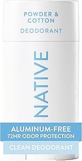 Native (Powder & Cotton) - Deodorant Natural Deodorant for Women and Men, Seasonal Scents, Aluminium Free with Baking Soda, Probiotics, Coconut Oil and Shea Butter Powder & Cotton
