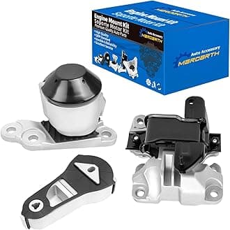Set of 3, Engine Motor & Transmission Mount Replacement for Explorer 2011-2015 3.5L NA Engine Automatic Trans, W/o Turbo