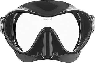 Cressi F1 Frameless Snorkel Mask - Low-Profile Snorkel Gear - Fold-Flat Snorkeling Gear for Adults - Comfort Fit & Scuba Mask