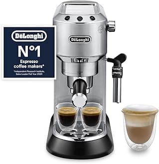 De'Longhi Dedica Style, Traditional Pump Espresso Machine, Coffee and Cappuccino Maker, EC685M, Silver