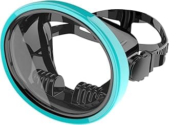 Diving Mask Scuba Mask Spearfishing Mask Freediving Water Mask Tempered Glass Oval HD Anti-Fog Scuba Goggles for Adults