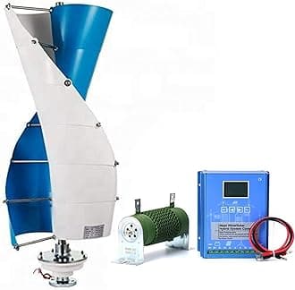 3KW Wind Turbine Generator Kit 24v 48v 96v 120v Free Energy Windmill Vertical Axis Wind Turbine Generator Home Three Phase Generator Maglev Breeze Start (Color : 24v)