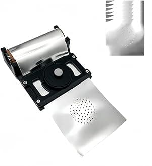 Hookah Aluminum Foil Puncher Machine with 1PCS Shisha Rolling Foil 49 Feet BBQ Tools Foil Dispenser Hookah Accessories Setfoil Shisha Foil Cutter Slide6.4Inch*6.6Inch (Puncher with Foil)
