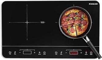 GASLAND Portable Induction Cooktop 2 Burners, 1800W Double Induction Cooktop with 10 Temperature 7 Power Settings, Sensor Touch Control, Child Safety Lock & Timer