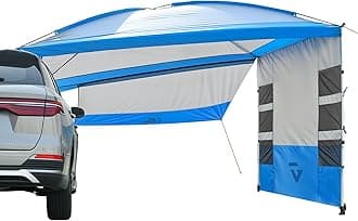 JOYTUTUS Versatile Vehicle Awning with 3 Removable Sides, Large Car Awning 11.5FT * 7.9FT, UV50+ and Waterproof PU2000mm Truck Canopy, SUV Camping Sunshade with 8 Storage Pockets