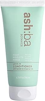 Ashba Botanics Leave-in Conditioner for Curly & Wavy Hair (237 ML) | Leave-in Cream For Men & Women | Paraben, Silicone Free | Premium Ingredients