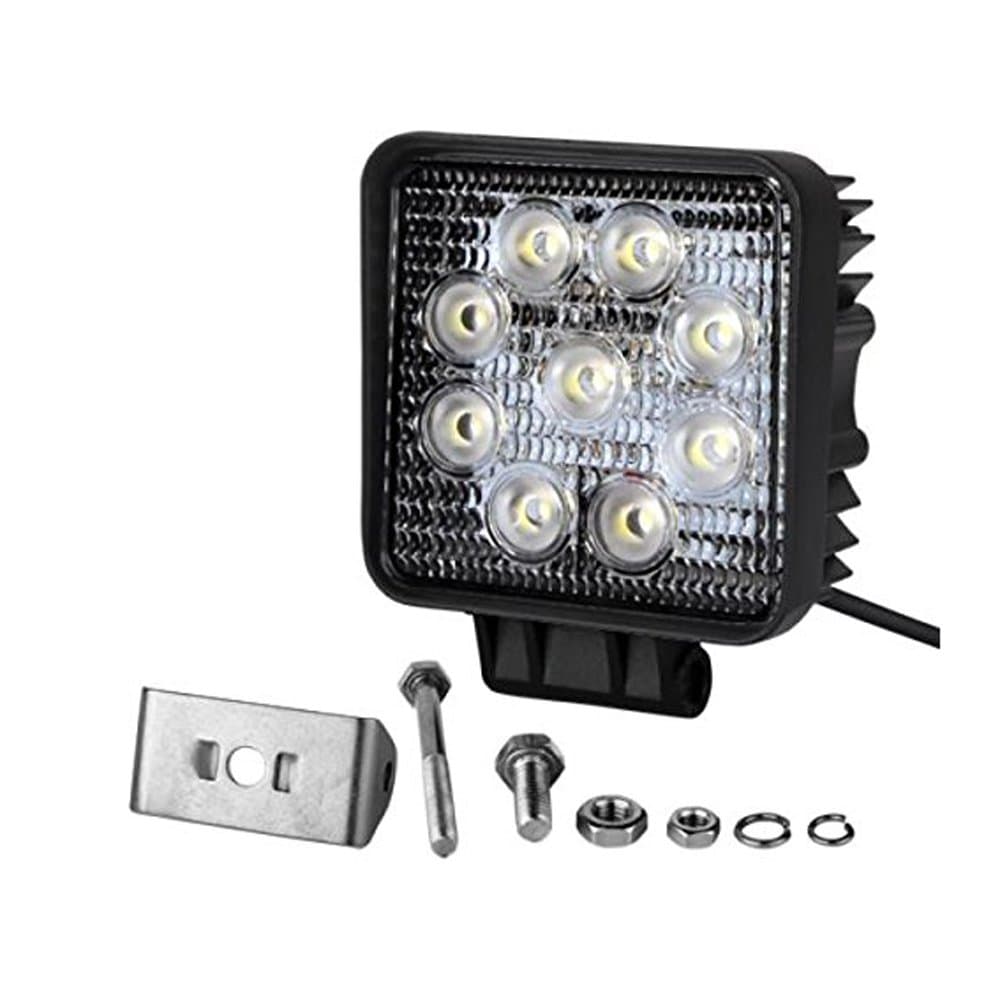 27Watt Square 4inch LED Work Light 30 Degree Spot Beam for 4X4 UTV ATV RV Tractor Truck fork lifter Boat (Pack of 1)