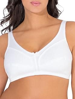 Women's Cotton Soft Cup Bra – Wire-Free with Seamed Design for Extra Support