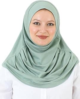 Prien Plain Ready To Wear Hijab for Women, Muslim Instant Turbans, Soft Jersey Scarf, Islamic Clothes, Long Hijabs, Abaya
