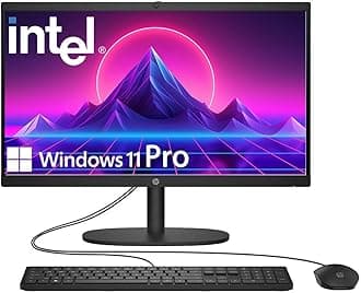 2025 22" FHD All-in-One Desktop Computer • The New Version for Everyday Use • Latest 13th Gen Intel Quad-Core CPU • 16GB DDR5 • 128GB Storage • HDMI • Type-C • Wi-Fi • HD Webcam • Win11 Pro • Black