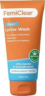 FemiClear® Ultra-Gentle Feminine Wash – Made with Lysine & Lemon Balm for Feminine Hygiene, Essentials for l Health (6FL oz)