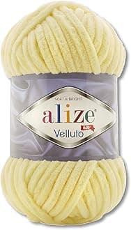 Alize Velluto 100 g Wool in 30 Colours 13 Light Yellow