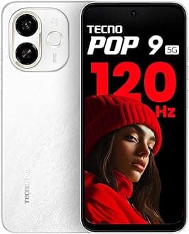 Tecno POP 9 5G Aurora Cloud, 4GB+64GB| Segment's 1st 48MP Sony AI Camera| Segment's 1st with NFC | D6300 Processor |4+ Year Lag Free Fluency |5000 mAh Battery |Dual Speaker |Without Charger