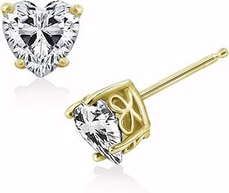 Amazon CollectionSterling Silver Infinite Elements Cubic Zirconia Stud Earrings