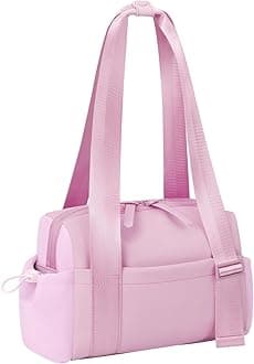 女性用ミニジムバッグ 軽量 ウィークエンダーバッグ ウェットポケット付き Sサイズ トラベルダッフルバッグ 女性用